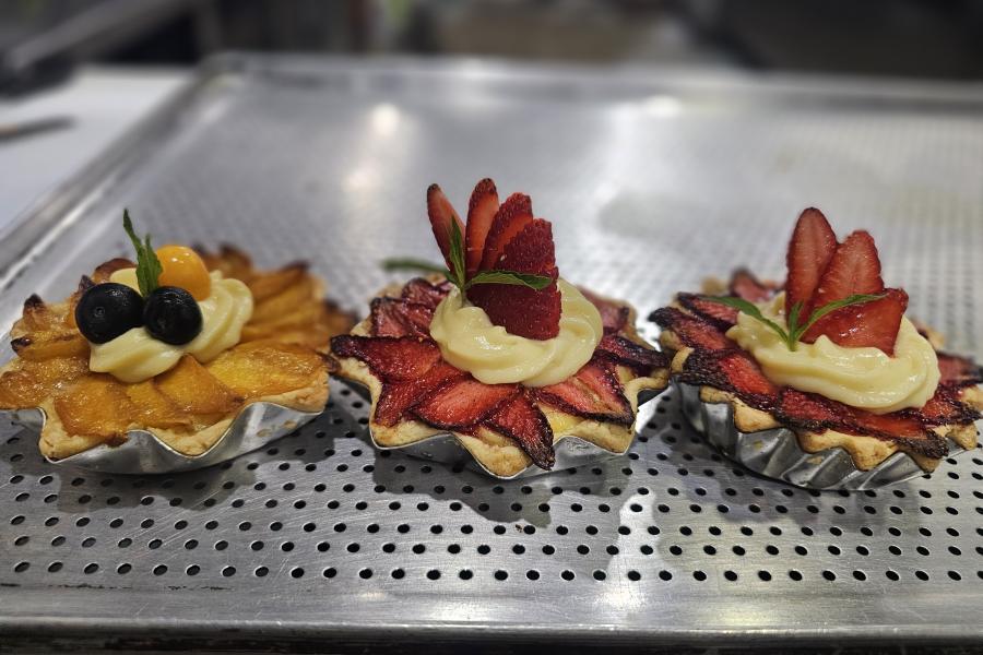 Pie de frutas de temporada