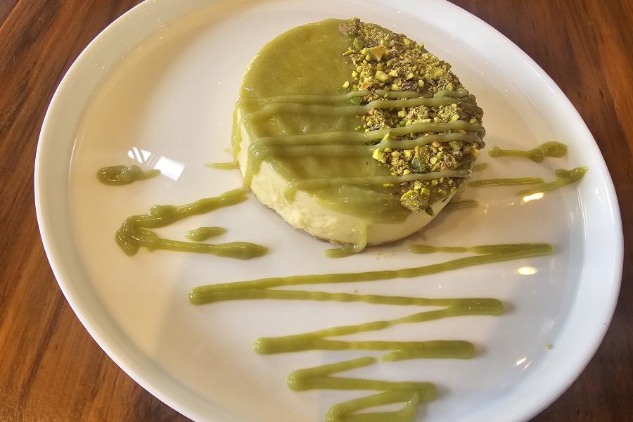 Cheesecake de pistacho