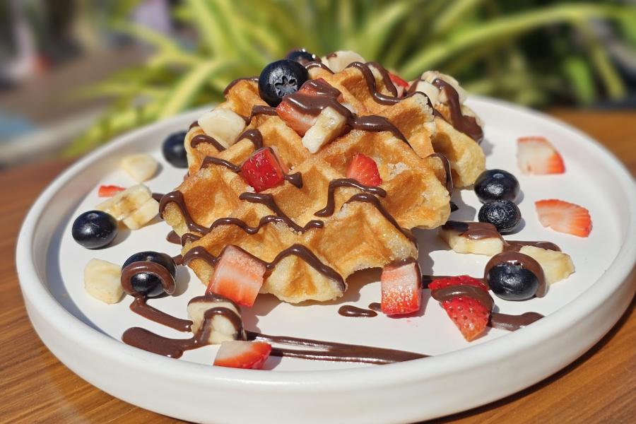Waffle Choco-Frutas